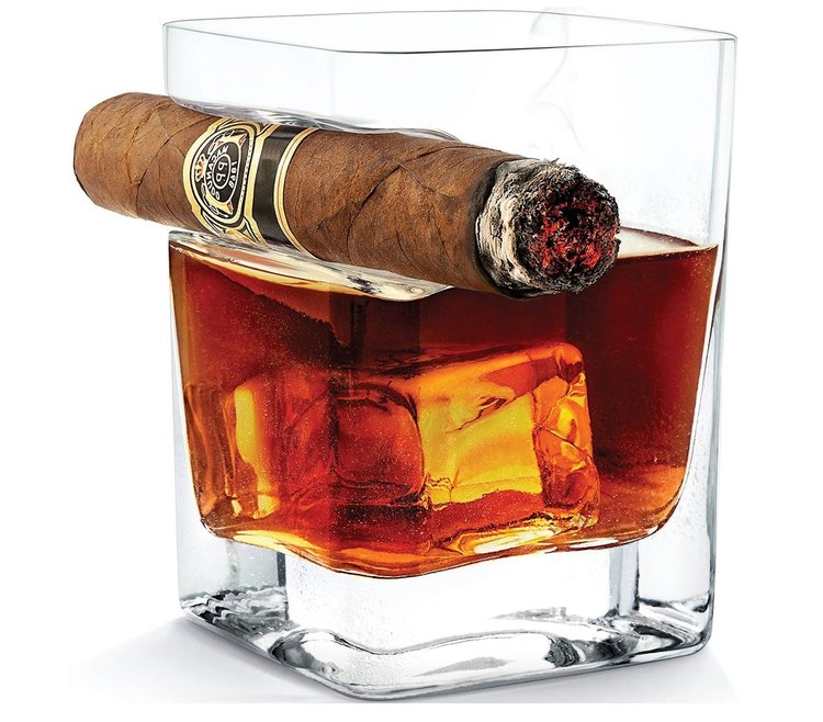 Graziani Cigar Whiskey/Rum Glas - Old Fashioned