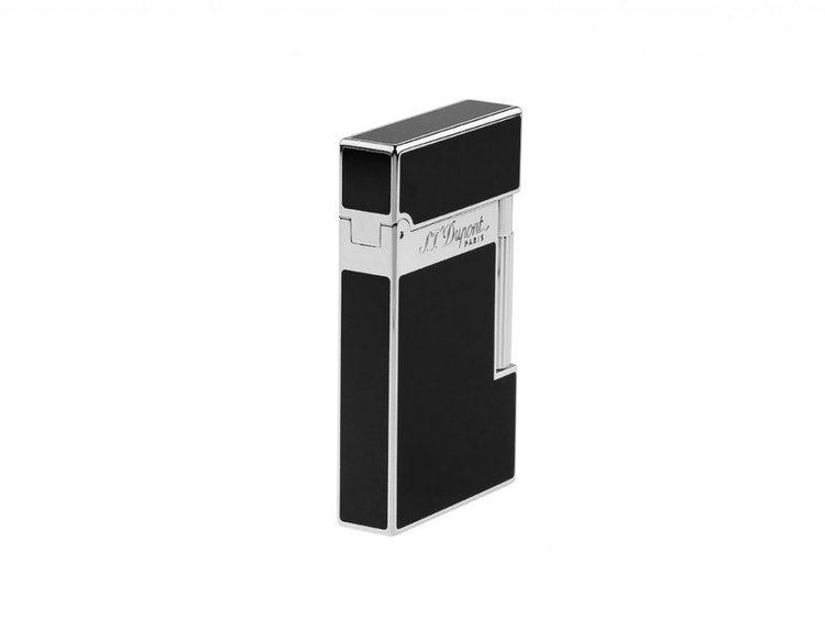 S.T. Dupont  Ligne 2 Feuerzeug Schwarzlack Palladium 016296