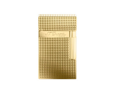 S.T. Dupont Ligne 2 Diamond Head Feuerzeug Gelbgold 016284