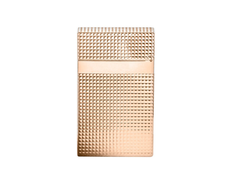 S.T. Dupont  Ligne 2 Feuerzeug breite Flamme Diamantmuster 016424