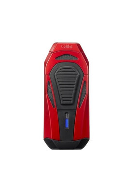 Colibri Boss III Feuerzeug Schwarz/Rot mit Cutter