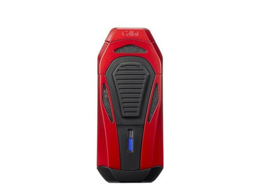 Colibri Boss III Feuerzeug Schwarz/Rot mit Cutter