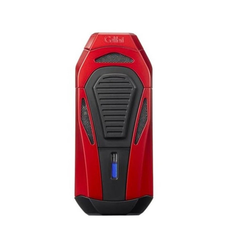 Colibri  Boss III Feuerzeug Schwarz/Rot mit Cutter