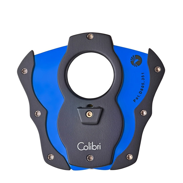 Colibri Cut schwarz-blau Zigarrenschneider mit silikonbeschichteten Klingen