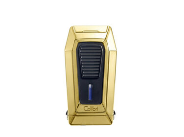 Colibri  Feuerzeug Quantum Gold mit 3-fach Jet und V-Cutter