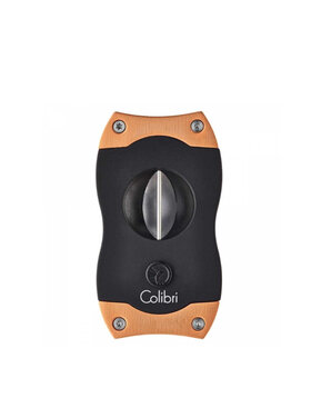 Colibri V-Cut Kerbschnitt Zigarrencutter schwarz-Rosegold