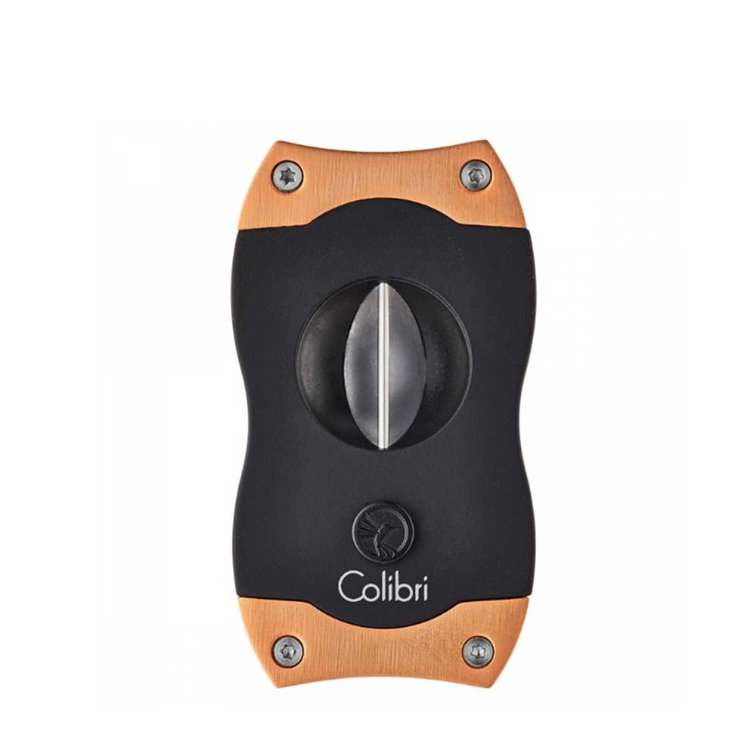 Colibri  V-Cut Kerbschnitt Zigarrencutter schwarz-Rosegold