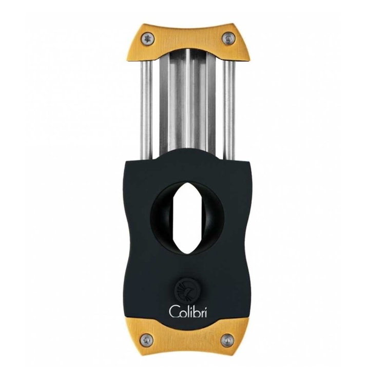 Colibri  V-Cut Kerbschnitt Zigarrencutter schwarz gold