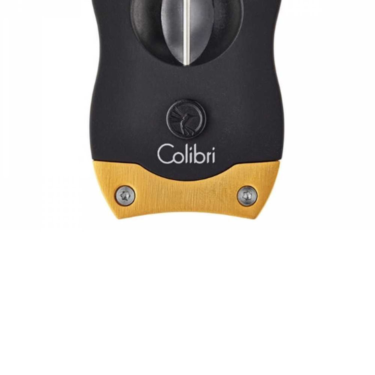 Colibri  V-Cut Zigarrenschneider Gold gebürstet 23 mm