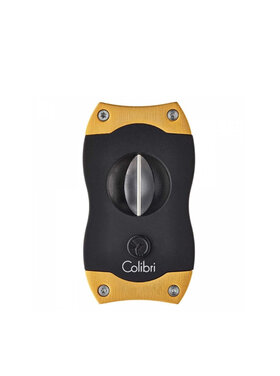 Colibri V-Cut Kerbschnitt Zigarrencutter schwarz  gold
