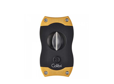 Colibri V-Cut Kerbschnitt Zigarrencutter schwarz  gold