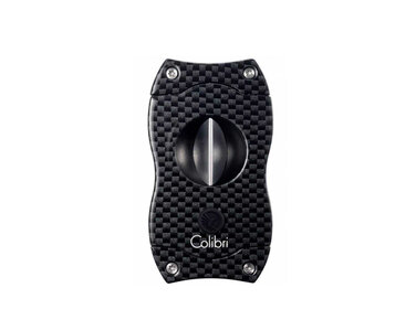 Colibri V-Cut Zigarrenschneider Carbon Schwarz 23 mm