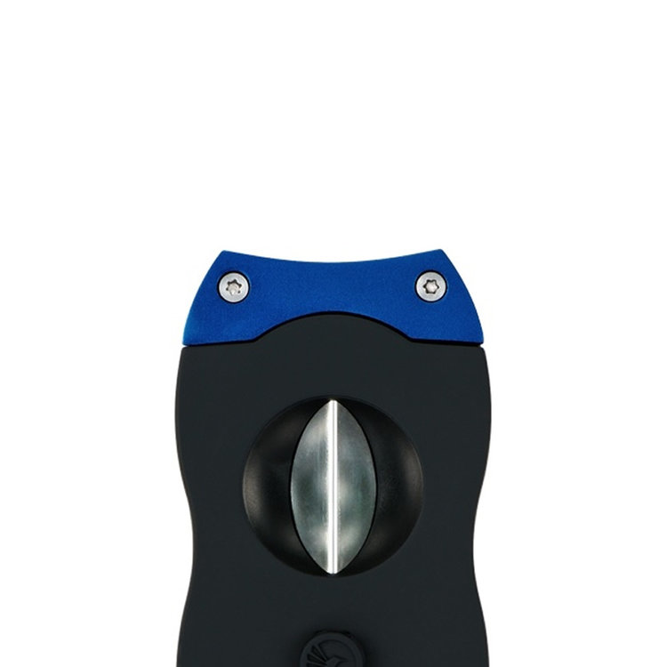 Colibri  V-Cut Kerbschnitt Zigarrencutter schwarz-blau