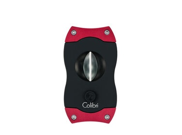 Colibri V-Cut Kerbschnitt Zigarrencutter schwarz rot
