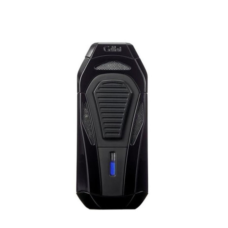 Colibri Boss III Feuerzeug Schwarz mit Cutter