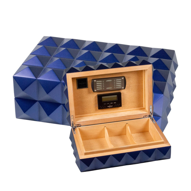 Colibri Quasar Humidor Blau für 50 Zigarren