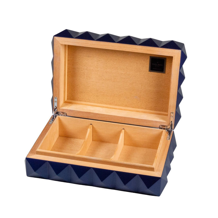 Colibri Quasar Humidor Blau für 50 Zigarren