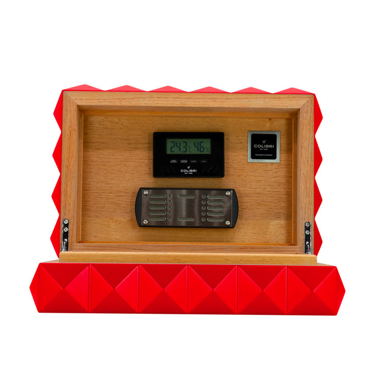 Colibri Desktop Humidor Quasar rot für ca. 40-45 Cigarren