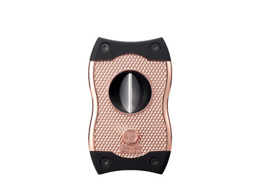 Colibri "SV-Cut" Doppelklingen- und Keil-Zigarrenschneider 23/27mm - rosegold/schwarz