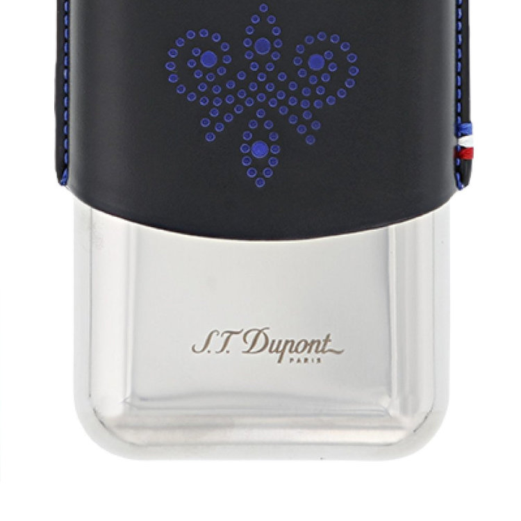 S.T. Dupont 3er Zigarrenetui Blau