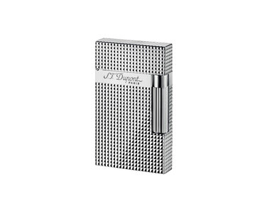 S.T. Dupont Ligne 2 Diamond Head Feuerzeug Palladium/Silber 016184