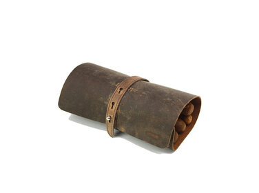 Adorini Cigar Roll Zigarrenetui Echtleder Braun für 6 Zigarren