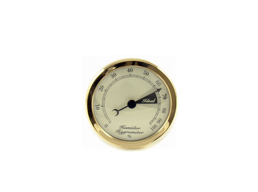 Angelo Hygrometer Gold 75 mm für den Humidor