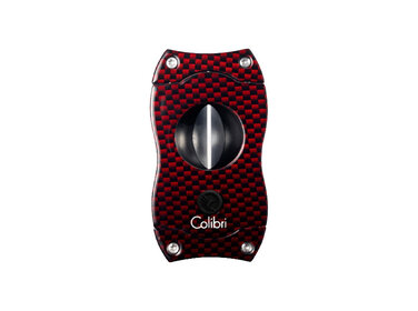 Colibri V-Cut Kerbschnitt Zigarrencutter Carbon rot