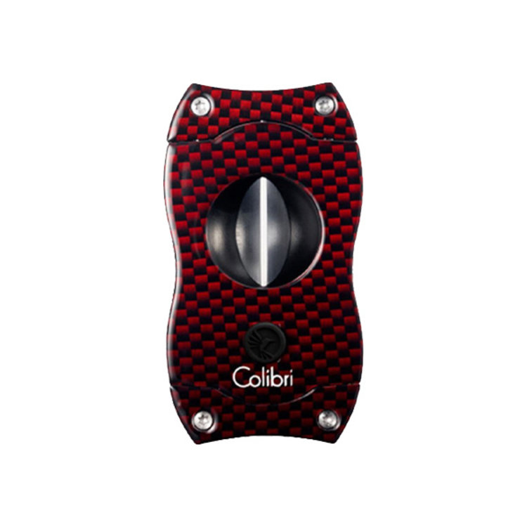 Colibri  V-Cut Kerbschnitt Zigarrencutter Carbon rot