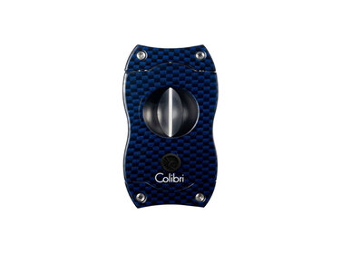 Colibri V-Cut Zigarrenschneider Carbon Blau 23 mm