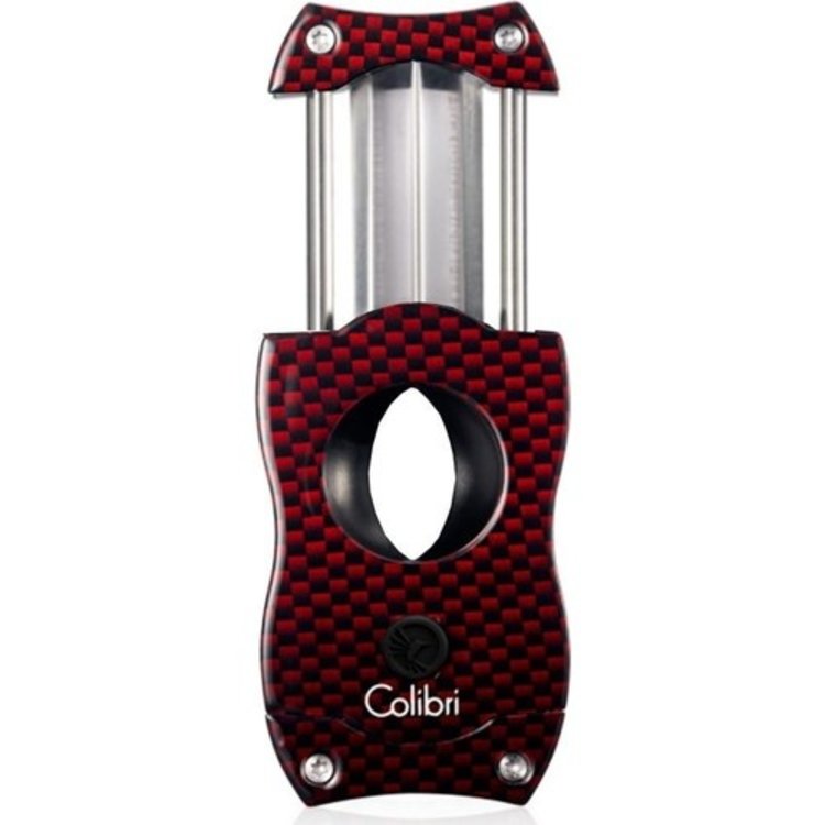 Colibri  V-Cut Kerbschnitt Zigarrencutter Carbon rot