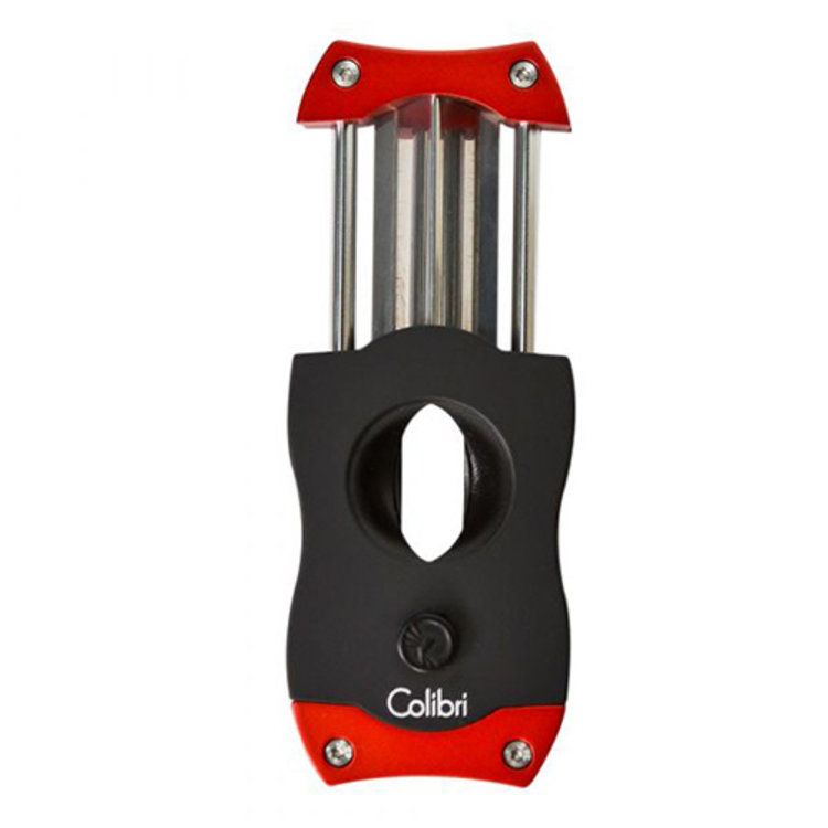Colibri  V-Cut Kerbschnitt Zigarrencutter schwarz rot
