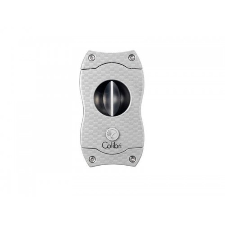 Colibri Zigarren-Keilschneider 23mm - silber/carbon