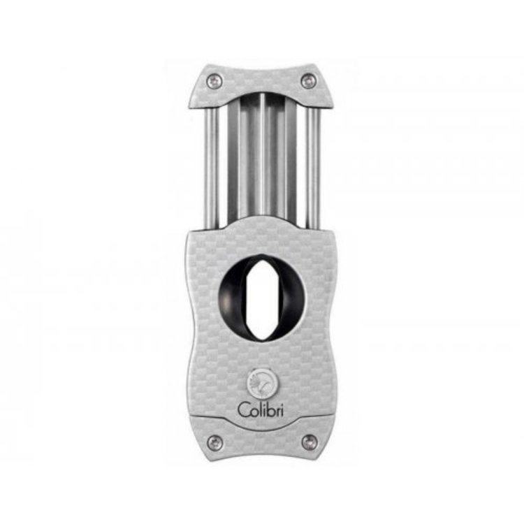 Colibri Zigarren-Keilschneider 23mm - silber/carbon