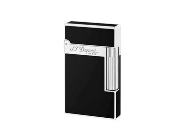 S.T. Dupont Ligne 2 Feuerzeug Schwarzlack Palladium 016296
