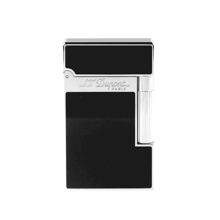 S.T. Dupont  Ligne 2 Feuerzeug Schwarzlack Palladium 016296