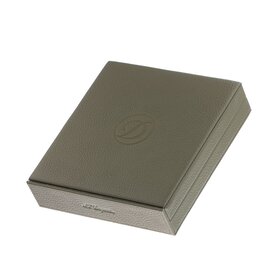 S.T. Dupont Zigarren Travel Humidor Leder Kaki Ref.001356 Box&Pap. Full Set Neu