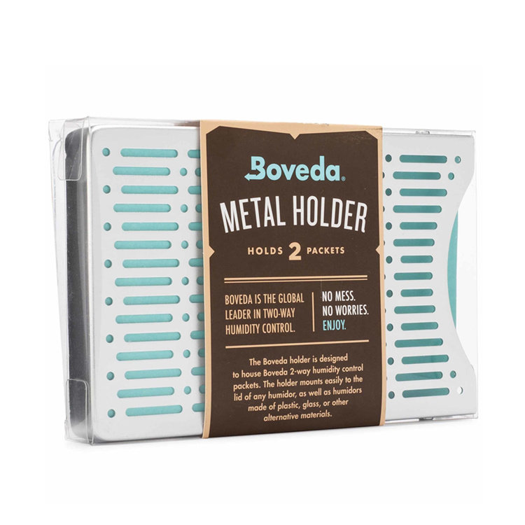 Bóveda Humidipak 2er Alu-Halterung (für 2 Stück 60g Bóveda Befeuchter)