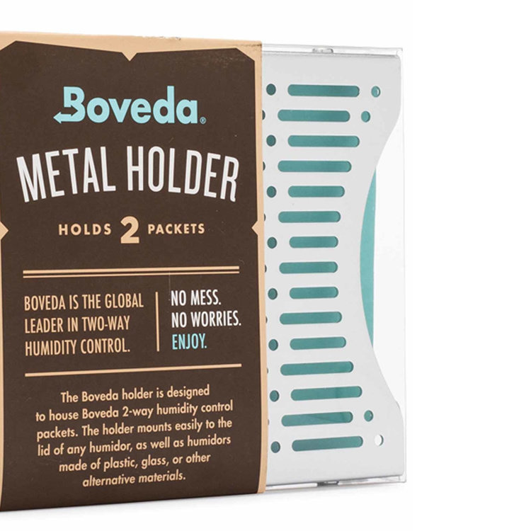 Bóveda Humidipak 2er Alu-Halterung (für 2 Stück 60g Bóveda Befeuchter)