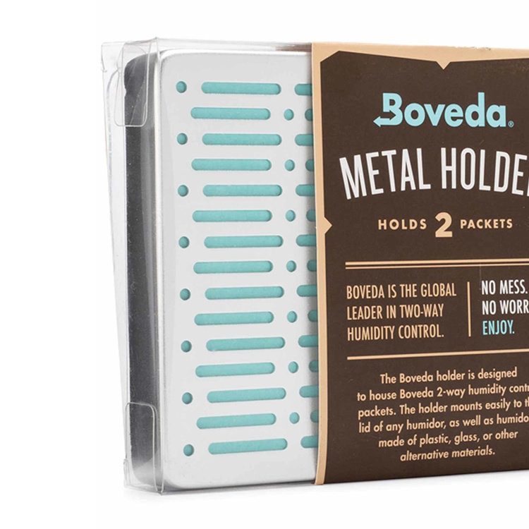 Bóveda Humidipak 2er Alu-Halterung (für 2 Stück 60g Bóveda Befeuchter)