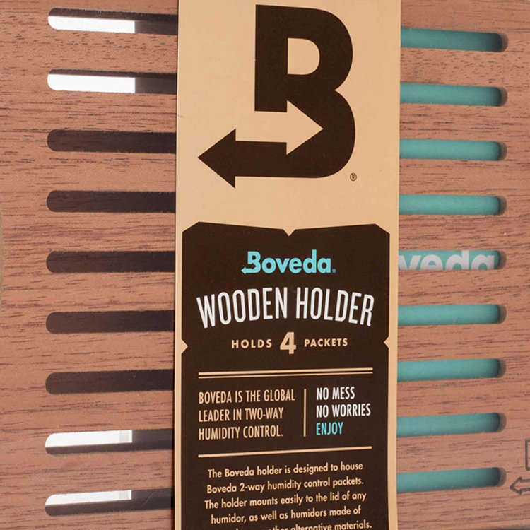 Bóveda  Humidipak 4er Holzhalterung (für 4 Stück 60g Beutel)