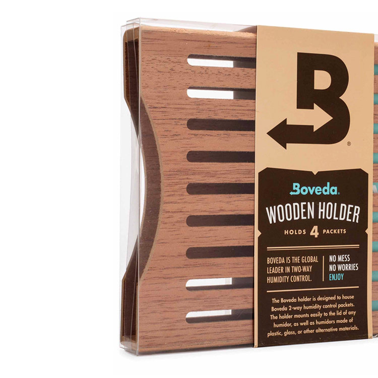 Bóveda  Humidipak 4er Holzhalterung (für 4 Stück 60g Beutel)