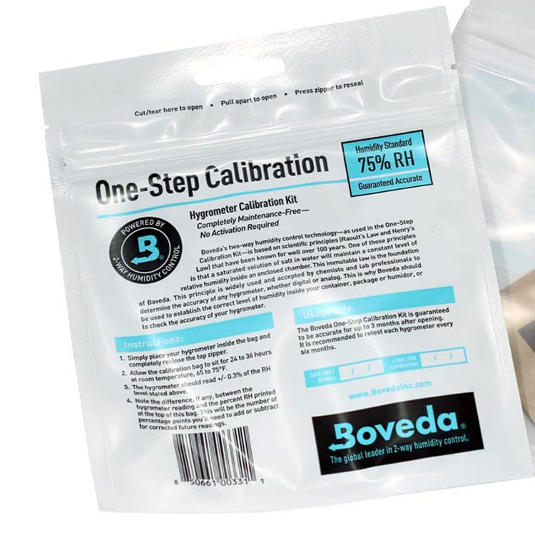 Bóveda  One-Step Calibration Kit 75 Prozent - One-Step Hygrometer Calibration Set
