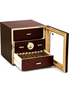 Adorini Humidor Chianti Medium Deluxe Rosenholz mit Glastür