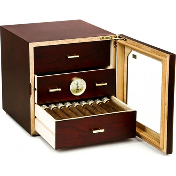 Adorini Humidor Chianti Medium Deluxe Rosenholz mit Glastür