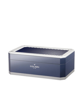 Colibri Rally Humidor Blau/Silber für 100–125 Zigarren