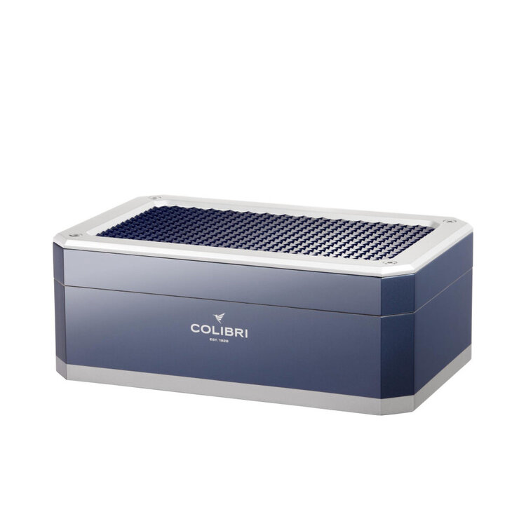 Colibri Humidor Rally blau/silber