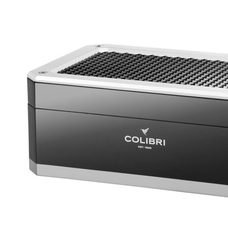 Colibri Humidor Rally schwarz/silber