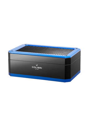 Colibri Rally Humidor Schwarz/Blau für 100–125 Zigarren