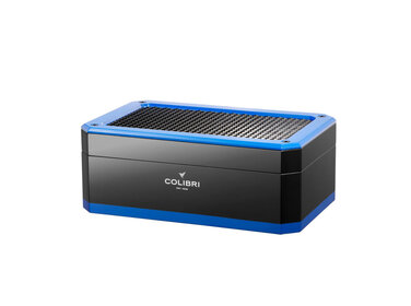Colibri  Humidor Rally Schwarz/Blau Pachmayr für 100–125 Zigarren